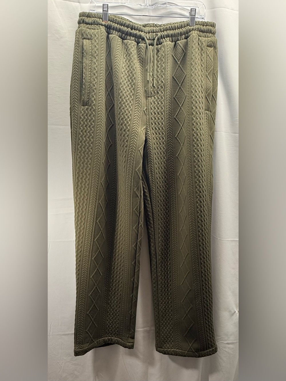 Maison Article Jacquard Knit Lifestyle Pants Size XL
